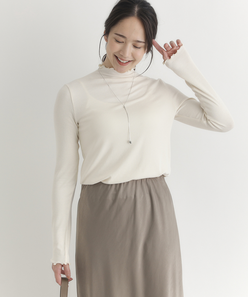 ハイネックロングスリーブTシャツ