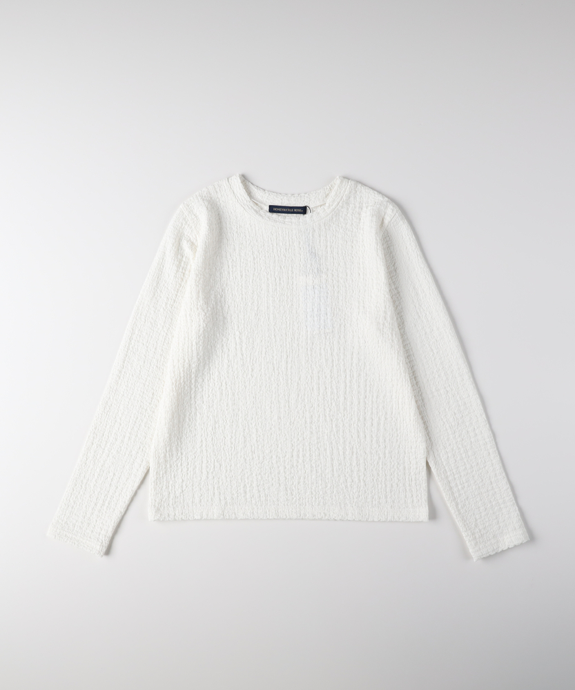 ジャガード長袖Tシャツ(M オフシロ): トップス｜Right-on公式