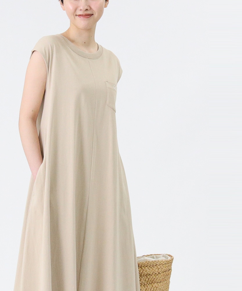 Right On 限定 フレンチスリーブaラインワンピース ジーンズセレクトショップ ライトオン