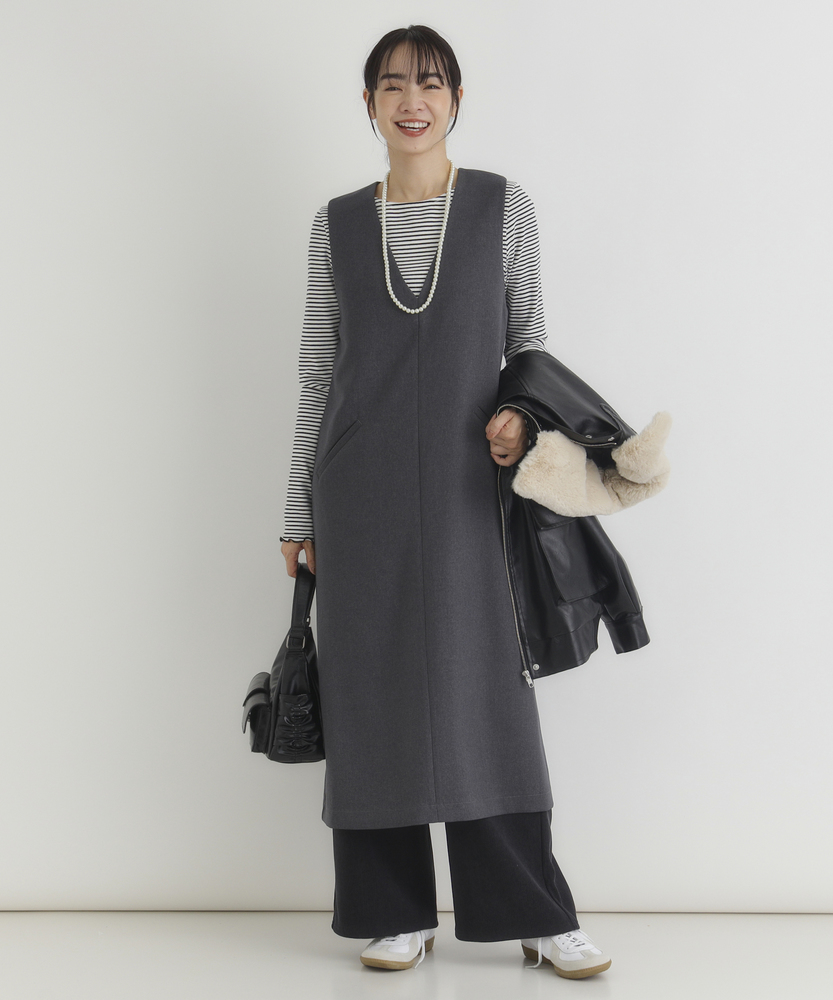 インスタライブ紹介商品】「スッキリ見えする」 Vネック