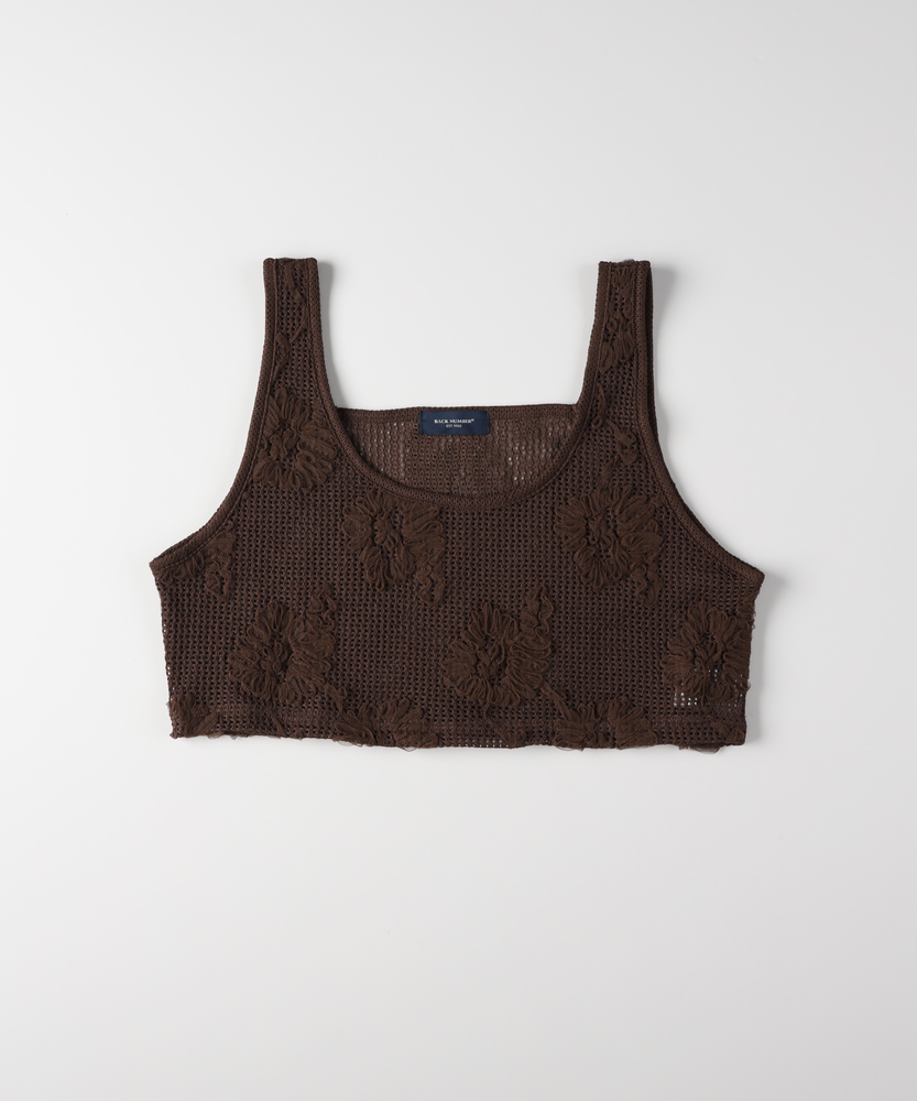 シアー刺繍ビスチェ