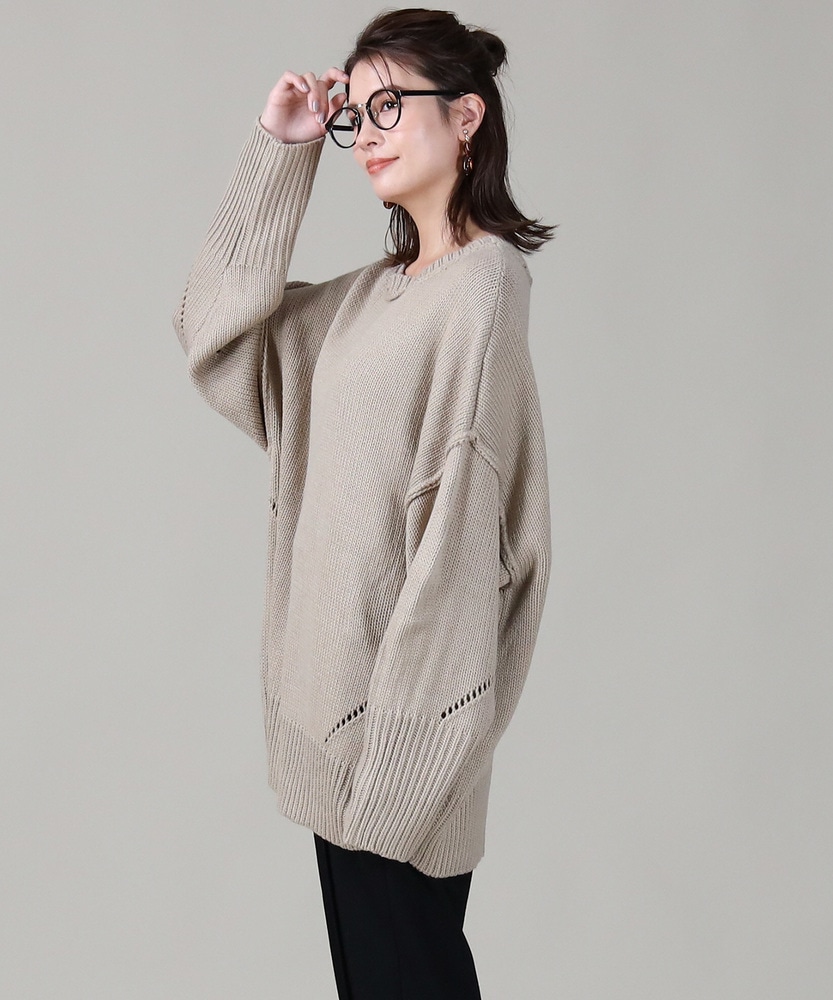 アイレットビッグシルエットニット ウィメンズ ジーンズセレクトショップ ライトオン