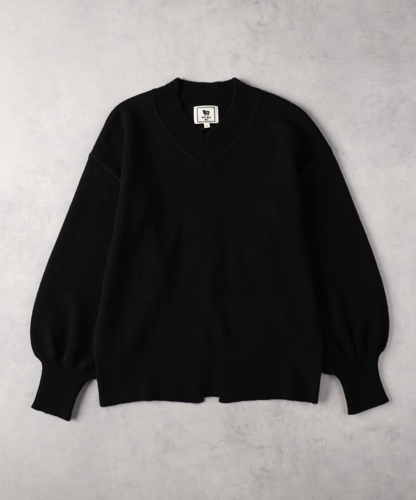 【美品】MARK&LONA マーク＆ロナ Vネックセーター 黒色 Mサイズ MARK & LONA Vネックセーター 黒 【公式通販】