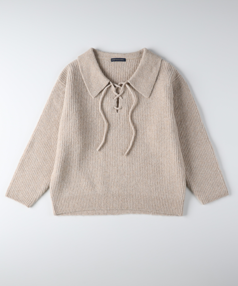 <カートにて10％off：WEB限定/12/8まで>メランジスキッパーセーター