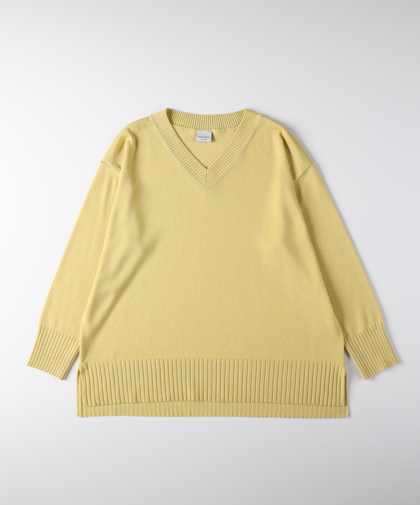 <カートにて10％off：WEB限定/12/8まで>「日本製」ニットVネックセーター