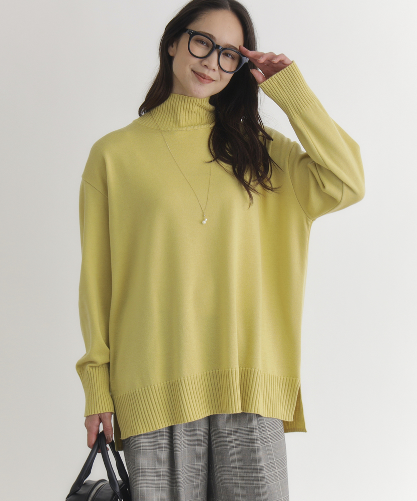 <カートにて10％off：WEB限定/12/8まで>「日本製」ハイネックセーター