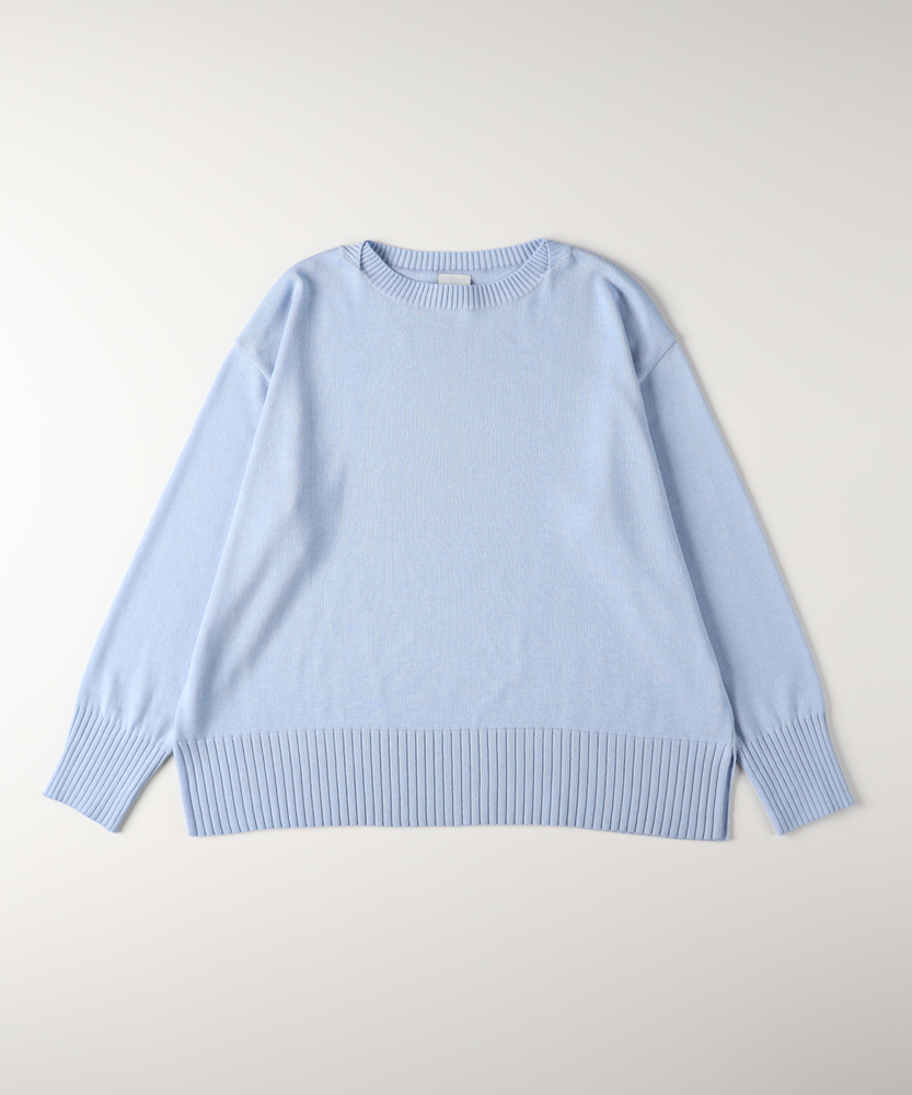 日本製」ニットボートネックセーター(S サックス): トップス｜Right-on