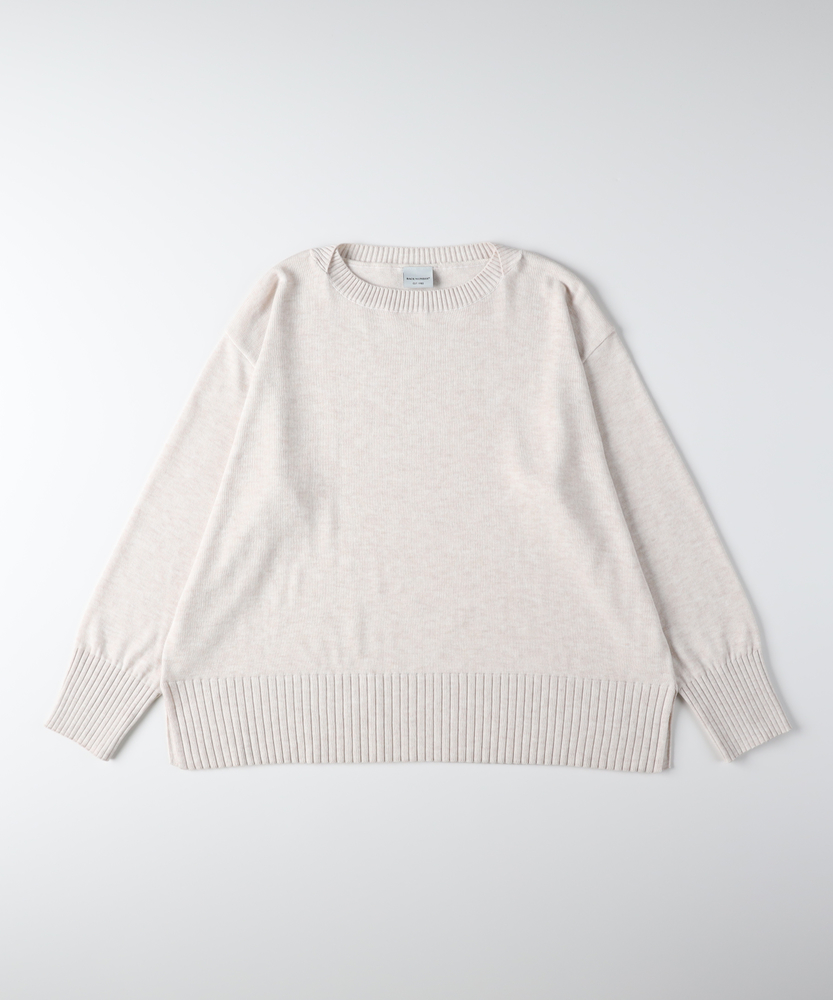 <カートにて10％off：WEB限定/12/8まで>「日本製」ニットボートネックセーター