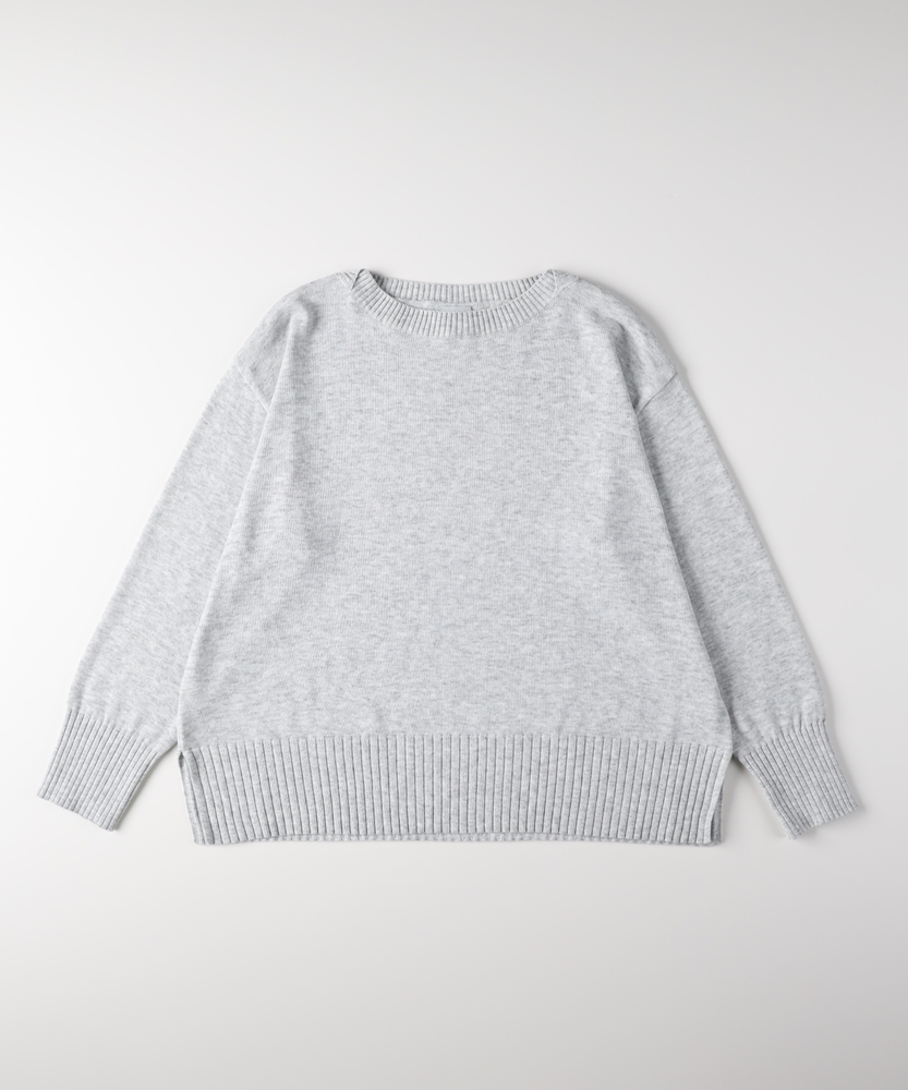 <カートにて10％off：WEB限定/12/8まで>「日本製」ニットボートネックセーター