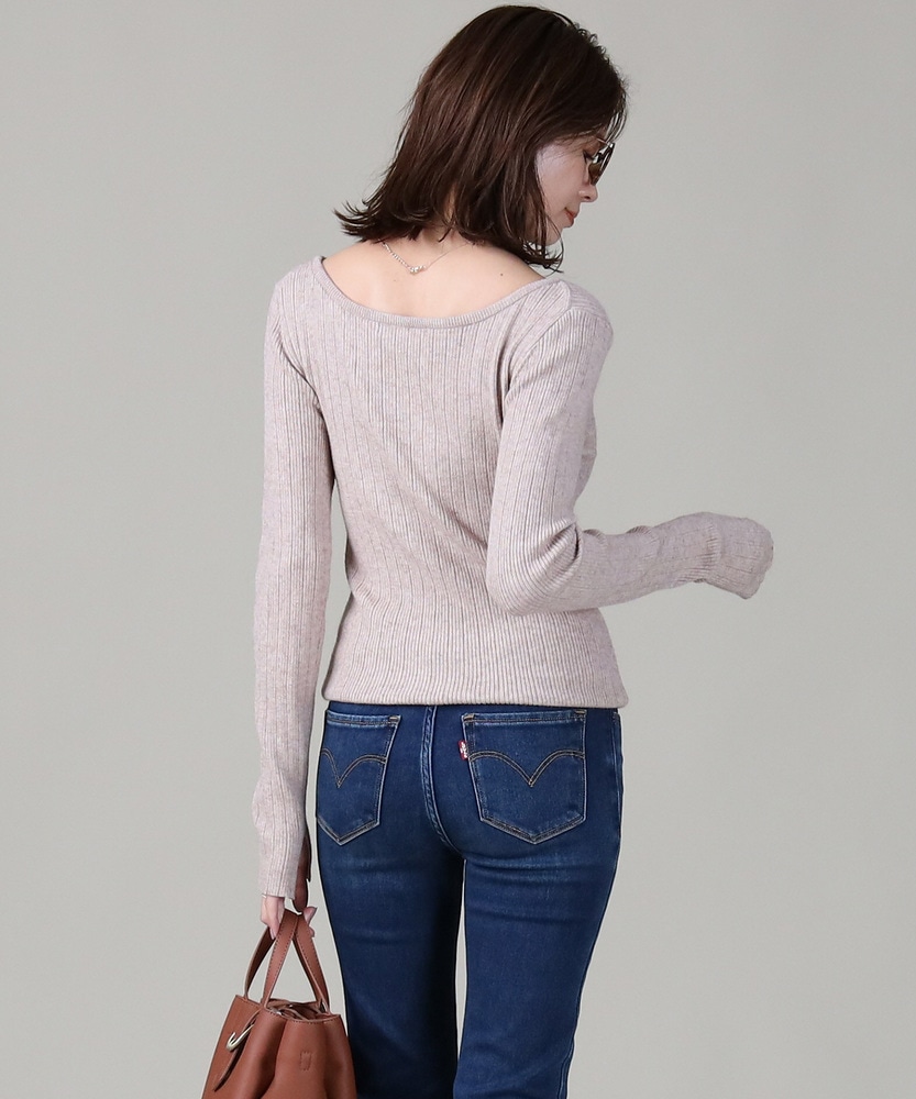 バックオープンクルーニット ウィメンズ ジーンズセレクトショップ ライトオン