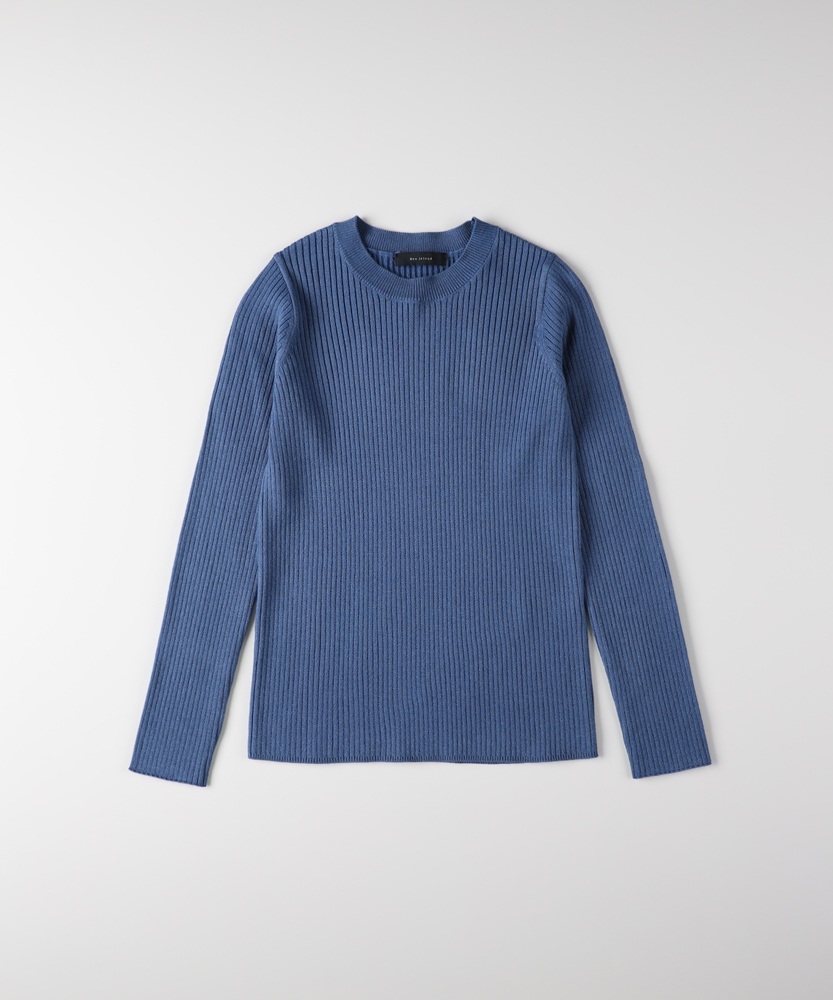 グレー ハイネック セーター フロントジッパー付き wx-gd-031.jpg