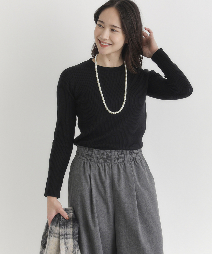 <カートにて10％off：WEB限定/12/8まで>もちもちハイネックセーター