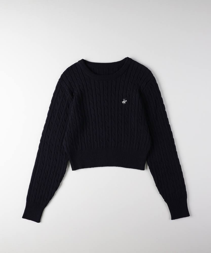 <カートにて10％off：WEB限定/12/8まで>ケーブルセーター