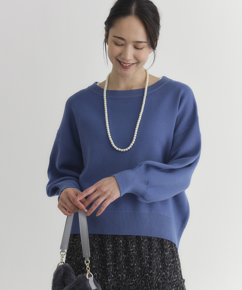 <カートにて10％off：WEB限定/12/8まで>もちもちオフショルダーセーター