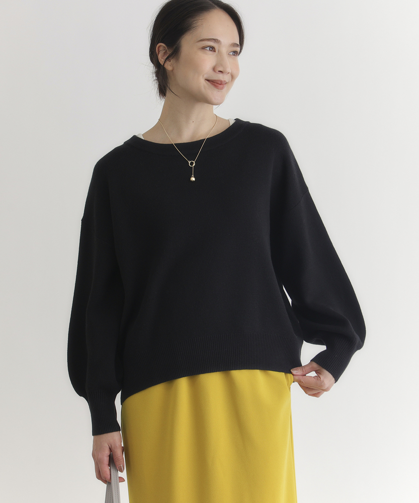 <カートにて10％off：WEB限定/12/8まで>もちもちオフショルダーセーター