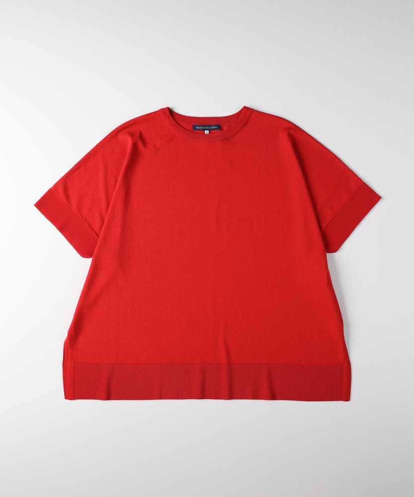 ハーフスリーブニット