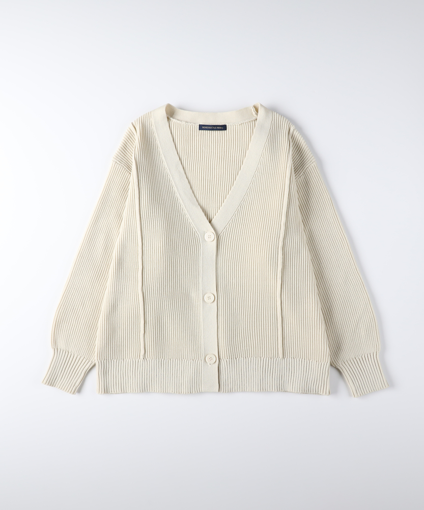 畦編みニットカーディガン(S ブラック): トップス｜Right-on公式