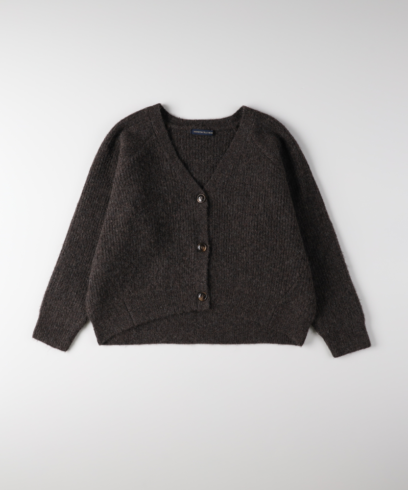 <カートにて10％off：WEB限定/12/8まで>メランジニットカーディガン