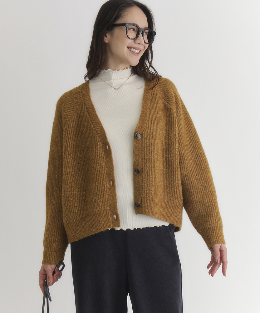<カートにて10％off：WEB限定/12/8まで>メランジニットカーディガン