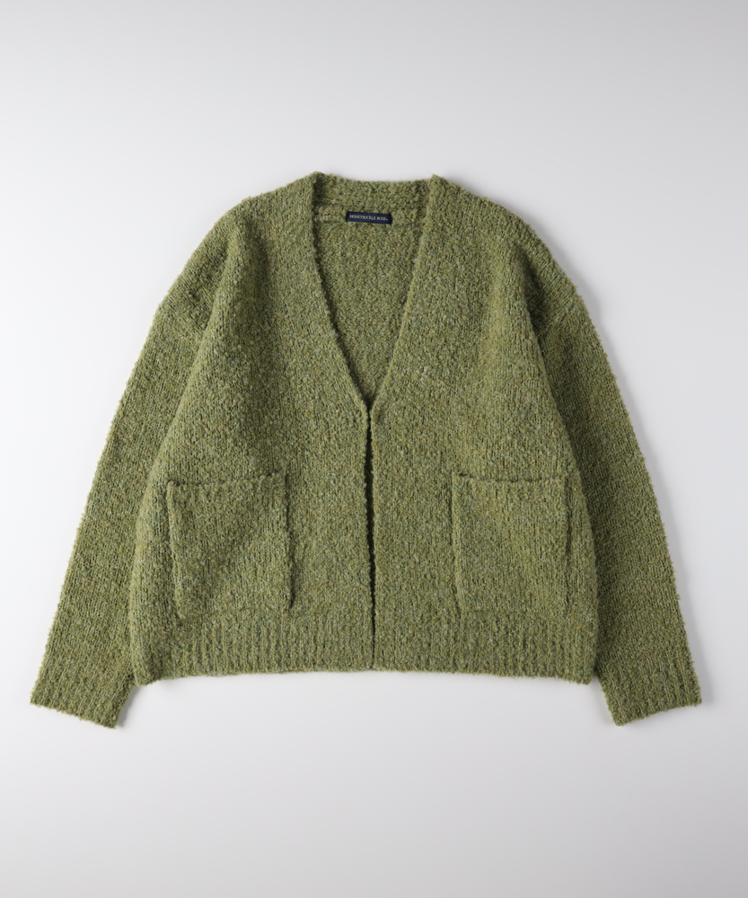 <カートにて10％off：WEB限定/12/8まで>ブークレニットカーディガン