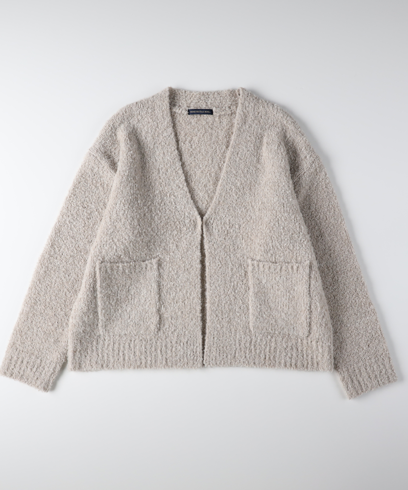 <カートにて10％off：WEB限定/12/8まで>ブークレニットカーディガン