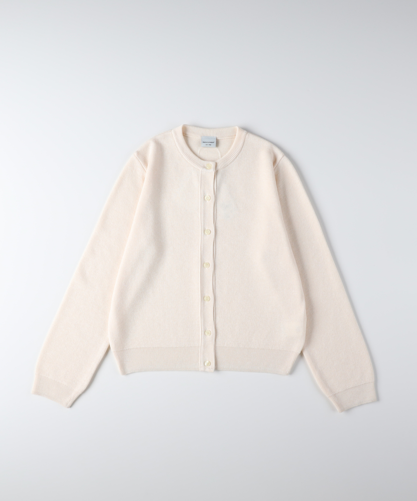 「日本製」クルーネックカーディガン