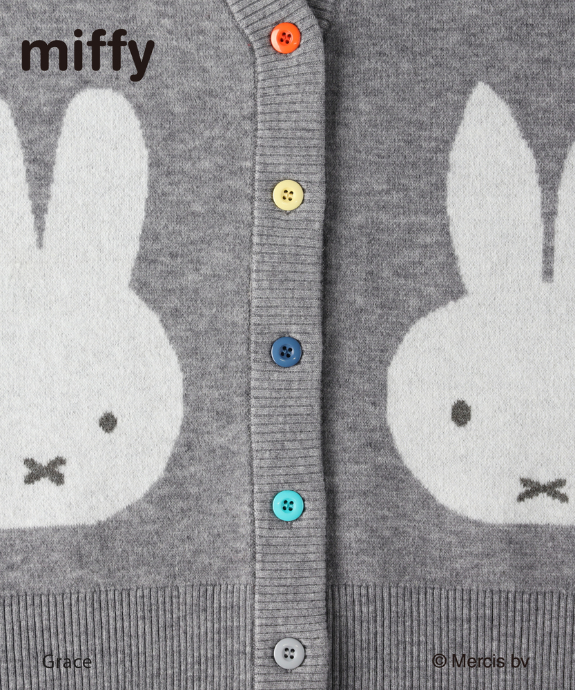 予約】「miffy」ミッフィーカーディガン（70周年限定デザイン）(2月