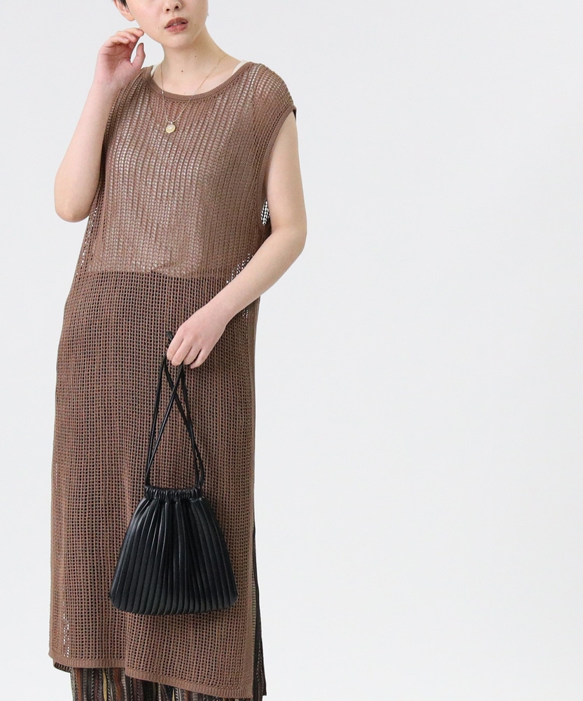 メッシュ編みワンピースレイヤード ジーンズセレクトショップ ライトオン