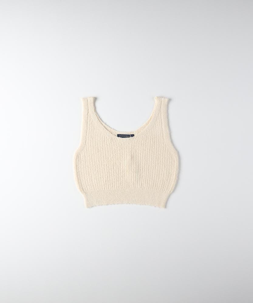 <カートにて10％off：WEB限定/12/8まで>ニットビスチェ