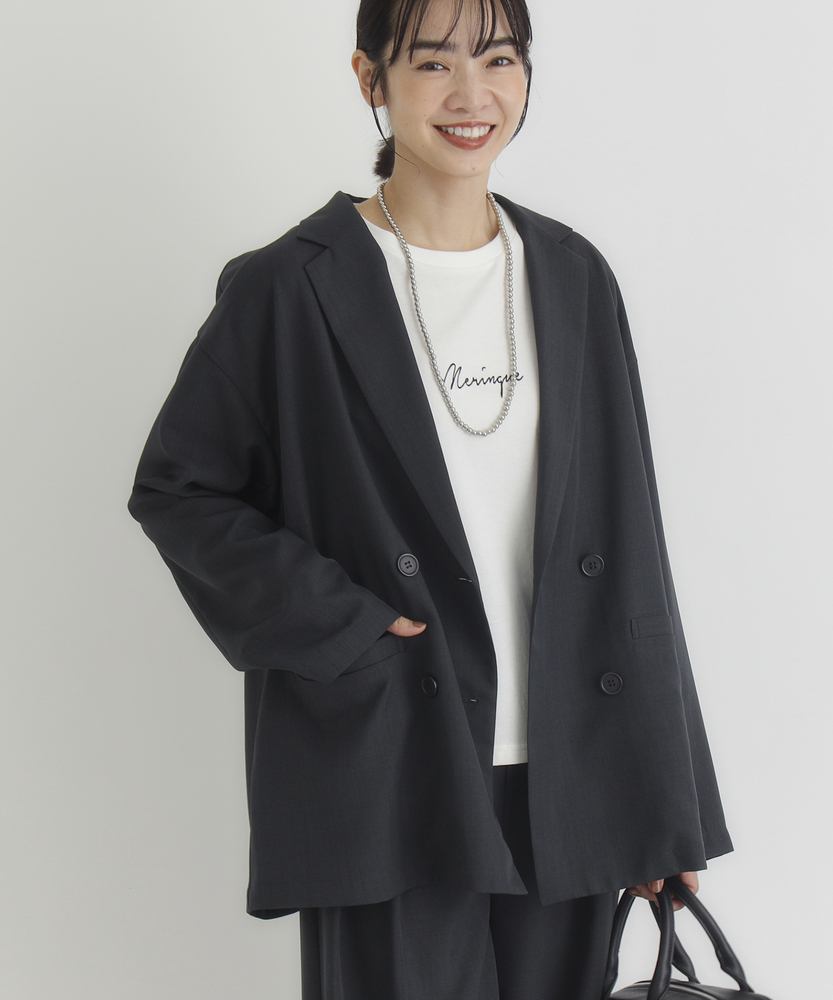 Mfpen ダークグレー ウールスーツ ジャケットとパンツ セットアップ Mfpen ダークグレー ウールスーツ ジャケットとパンツ