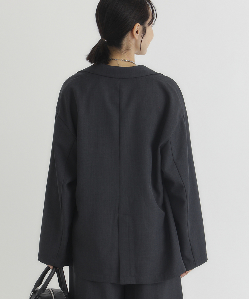 ネストローブconfect ダークグレー テーラードジャケット　セットアップ ネストローブconfect ダークグレー テーラードジャケット