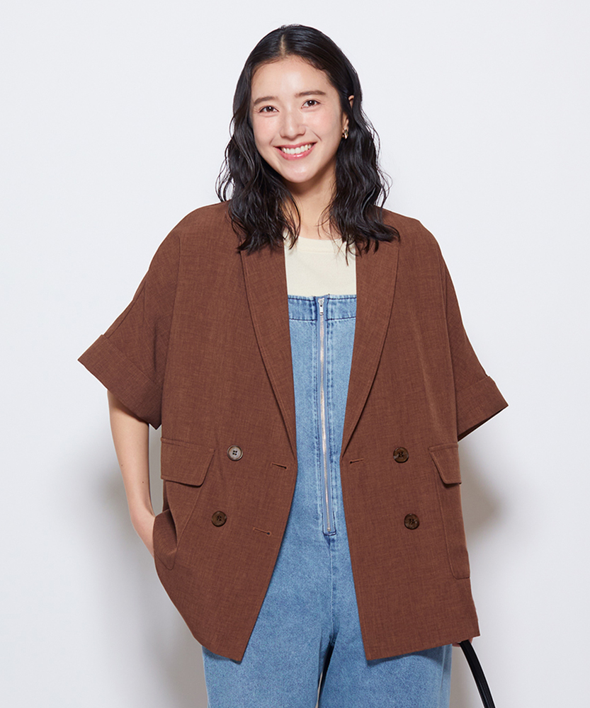 【そよラク】ハーフスリーブジャケット/セットアップ対応