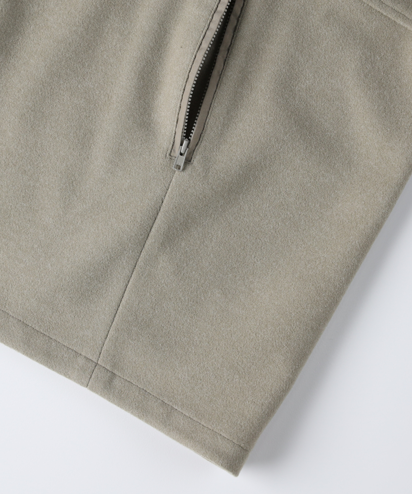 カートにて10％off 12/4まで>スタンドネックZIPブルゾン(M オリーブ