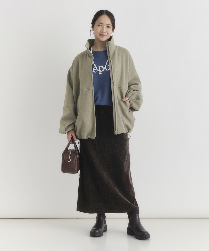 スタンドネックZIPブルゾン(M オリーブ): ジャケット/アウター｜Right