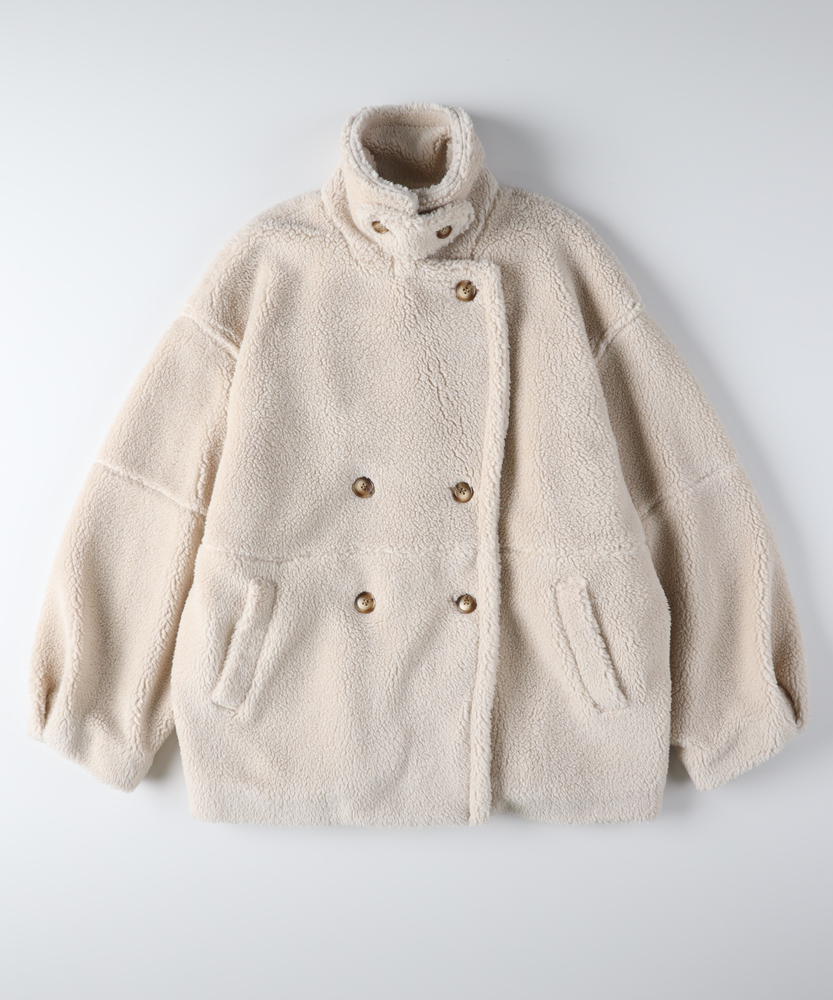 ロンハーマン 試着のみボア裏地付きベージュボアジャケット suteteko_hj111