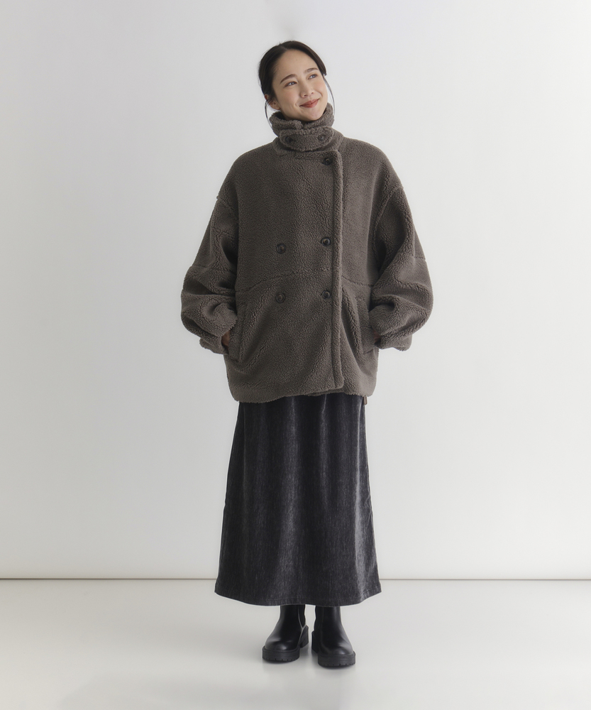 ボアジャケット（WEB限定価格 12/5～12/8）(M ブラウン): ジャケット