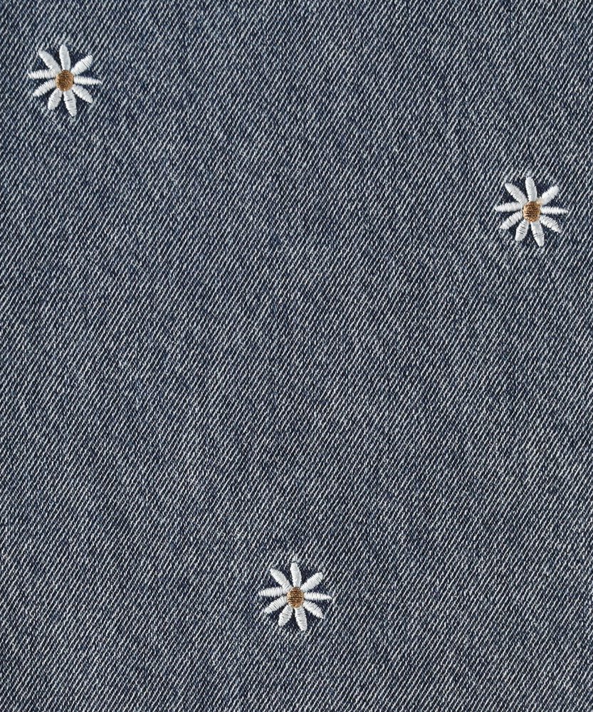 デニム刺繍ワイドパンツ(110 サックス): ボトムス｜Right-on公式