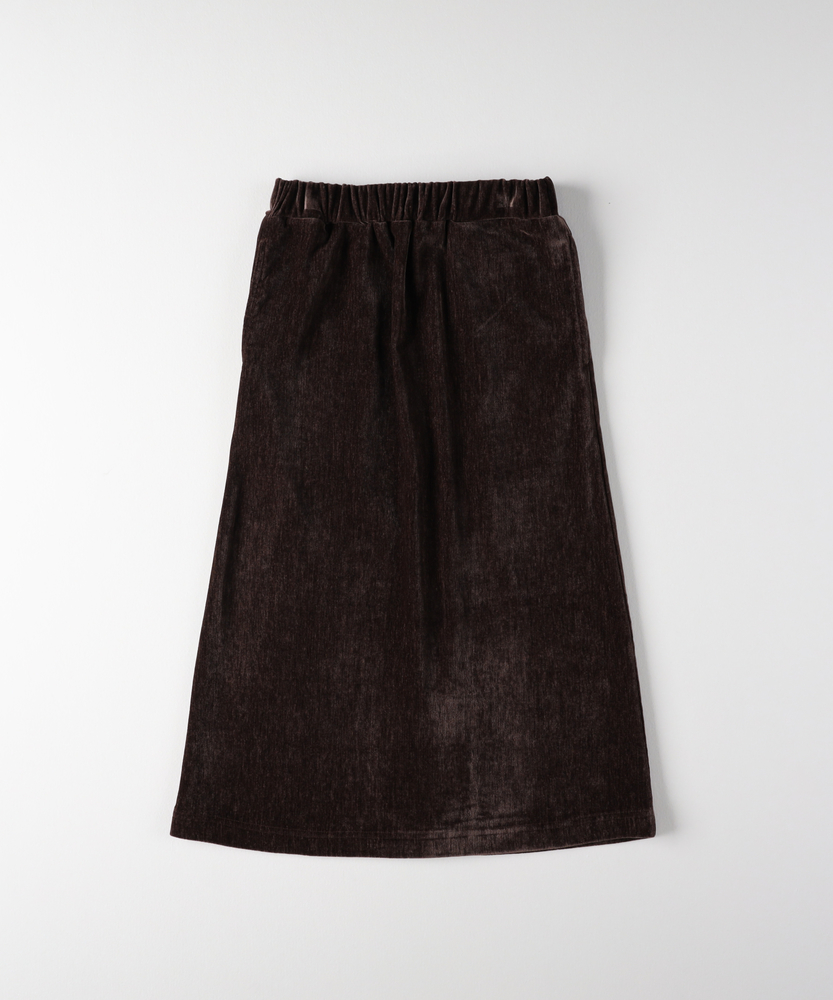 【親子でお揃い】シェニール織りIラインスカート