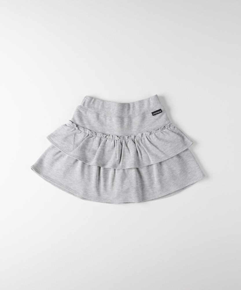 裏毛ティアードミニスカート