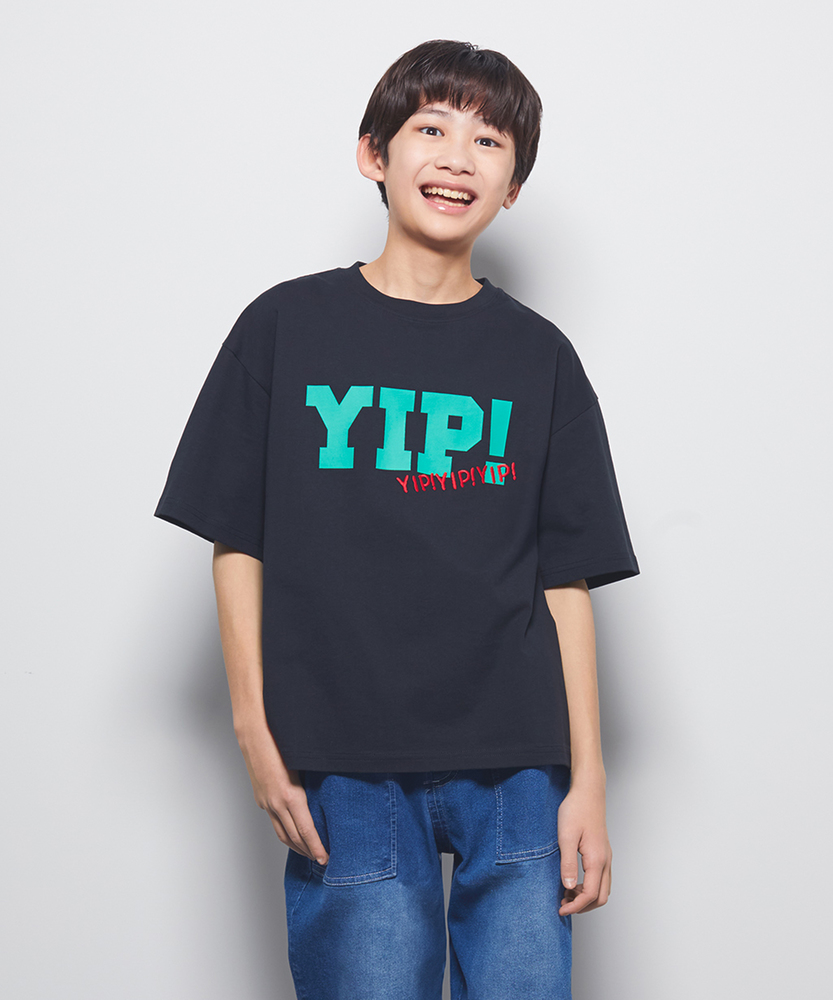 【3月中旬発売予定】ビッグロゴプリントワンポイント刺繍Tシャツ