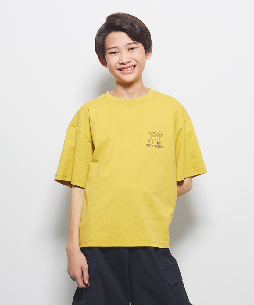 フードプリントTシャツ