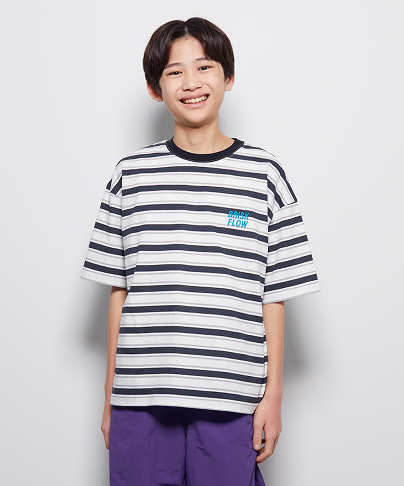 プリントボーダーTシャツ