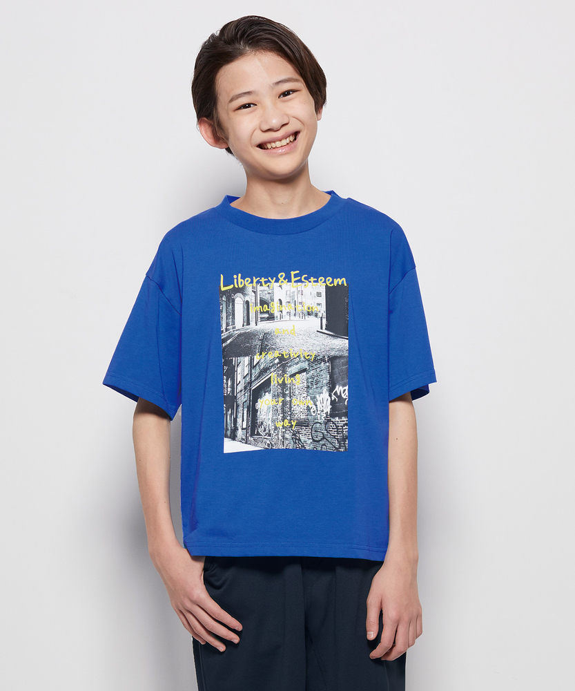 「接触冷感」プリントTシャツ