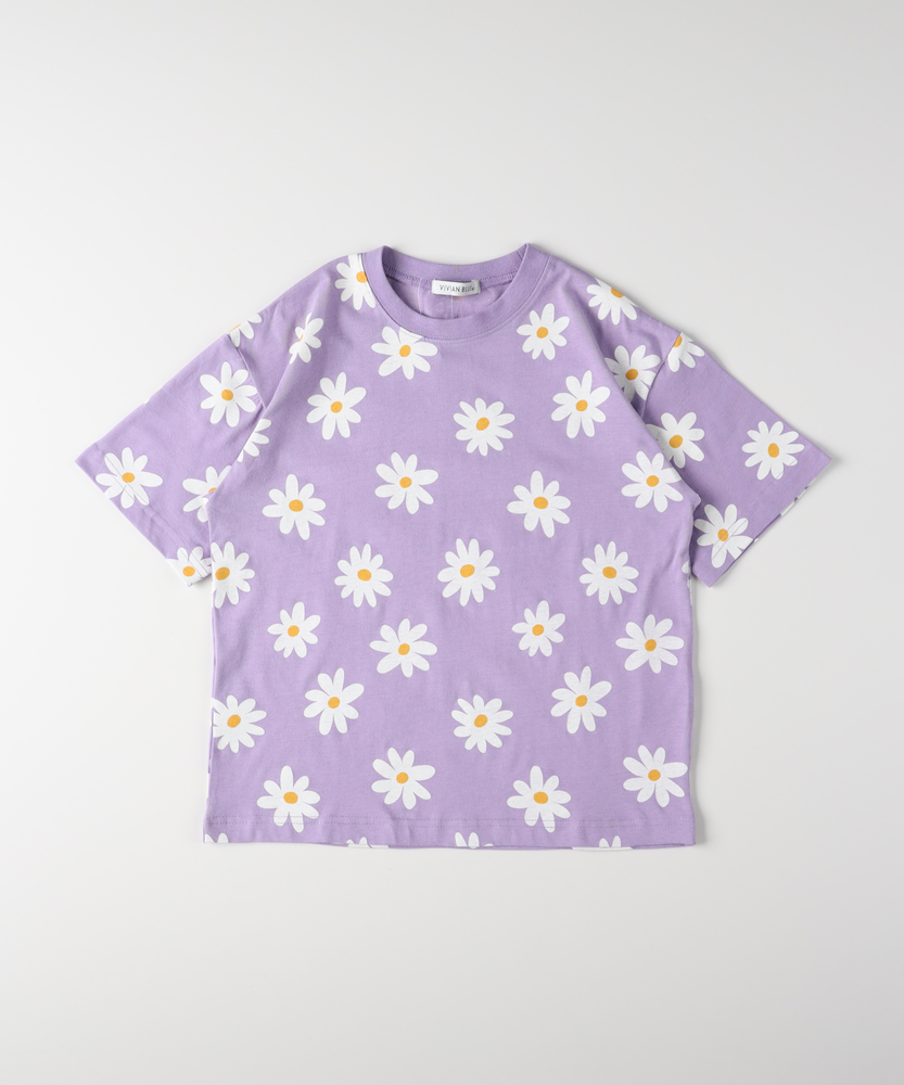 フラワー総柄Tシャツ