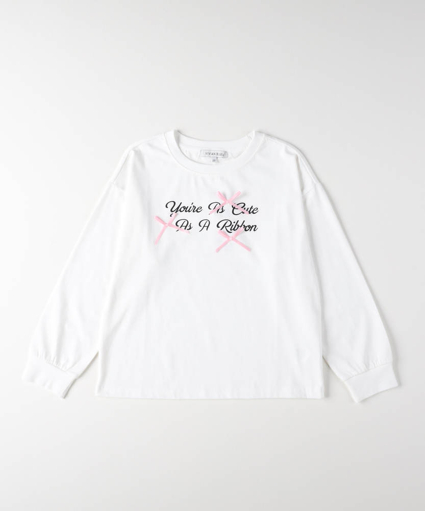 ロゴデザイン長袖Tシャツ/一部カラー9月下旬発売予定(110