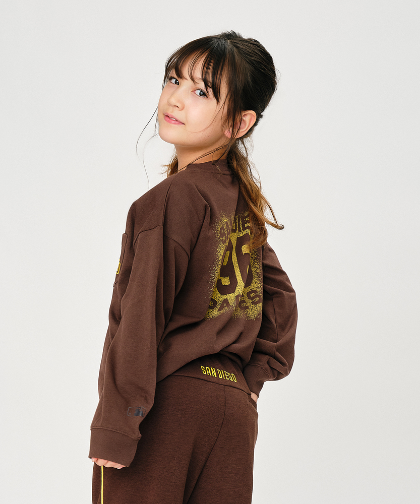 【親子でお揃い】バックプリントロングスリーブTシャツ