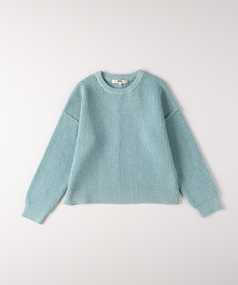 <カートにて10％off：WEB限定/12/8まで>畦編みセーター