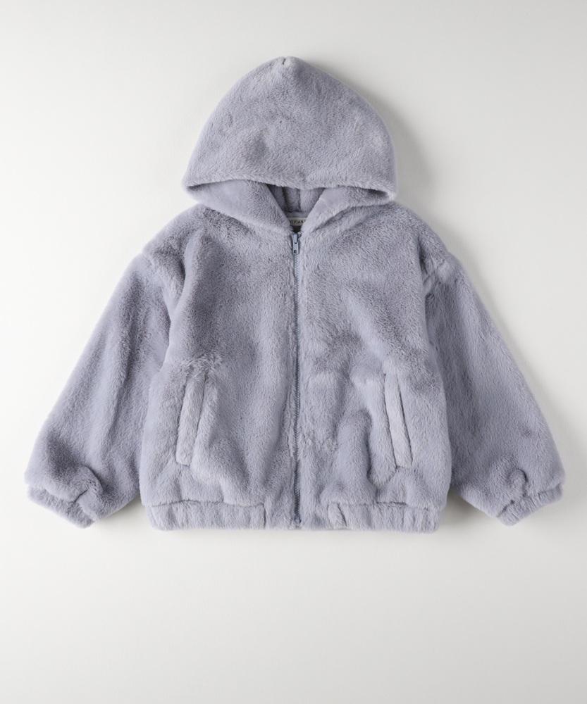 先行販売】フェイクファーブルゾン(130 ホワイト): ジャケット