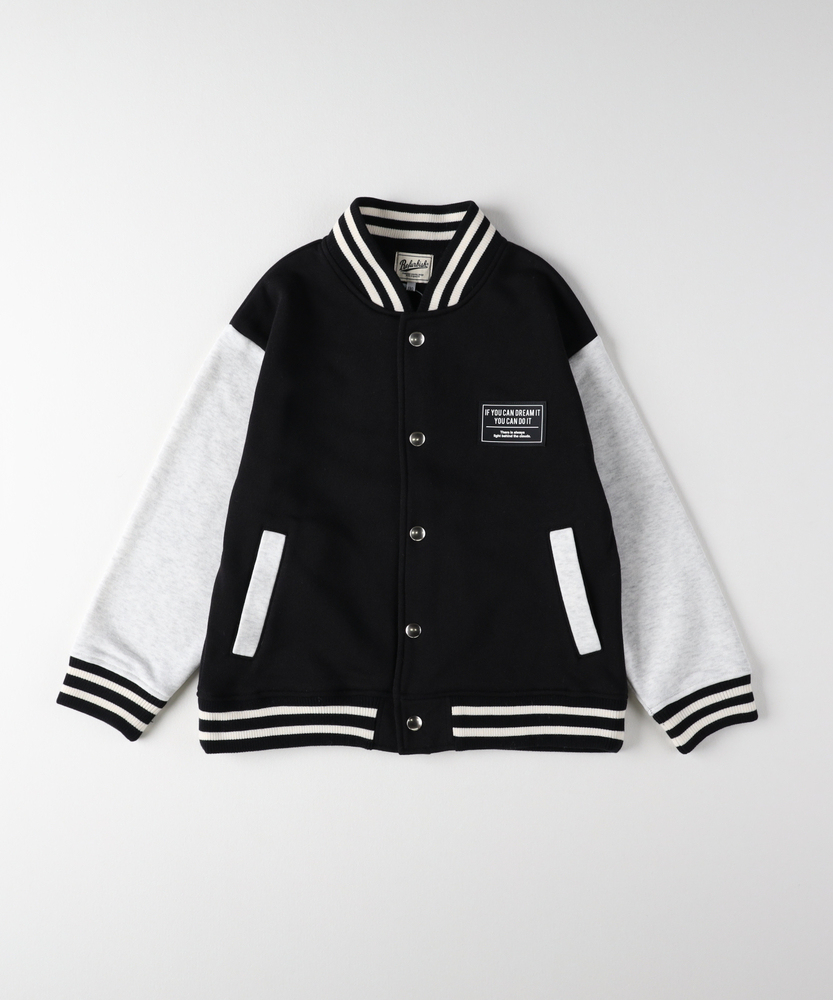 裏起毛スウェットスタジアムジャンパー(130 ベージュ): ジャケット