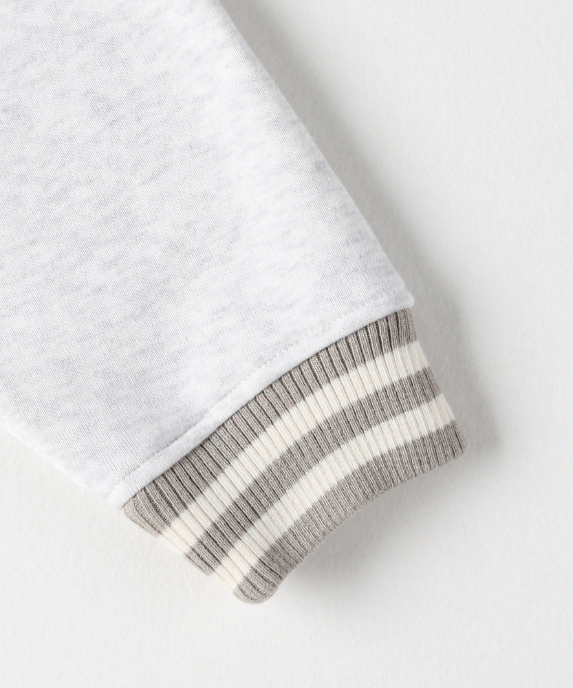 裏起毛スウェットスタジアムジャンパー(130 ベージュ): ジャケット